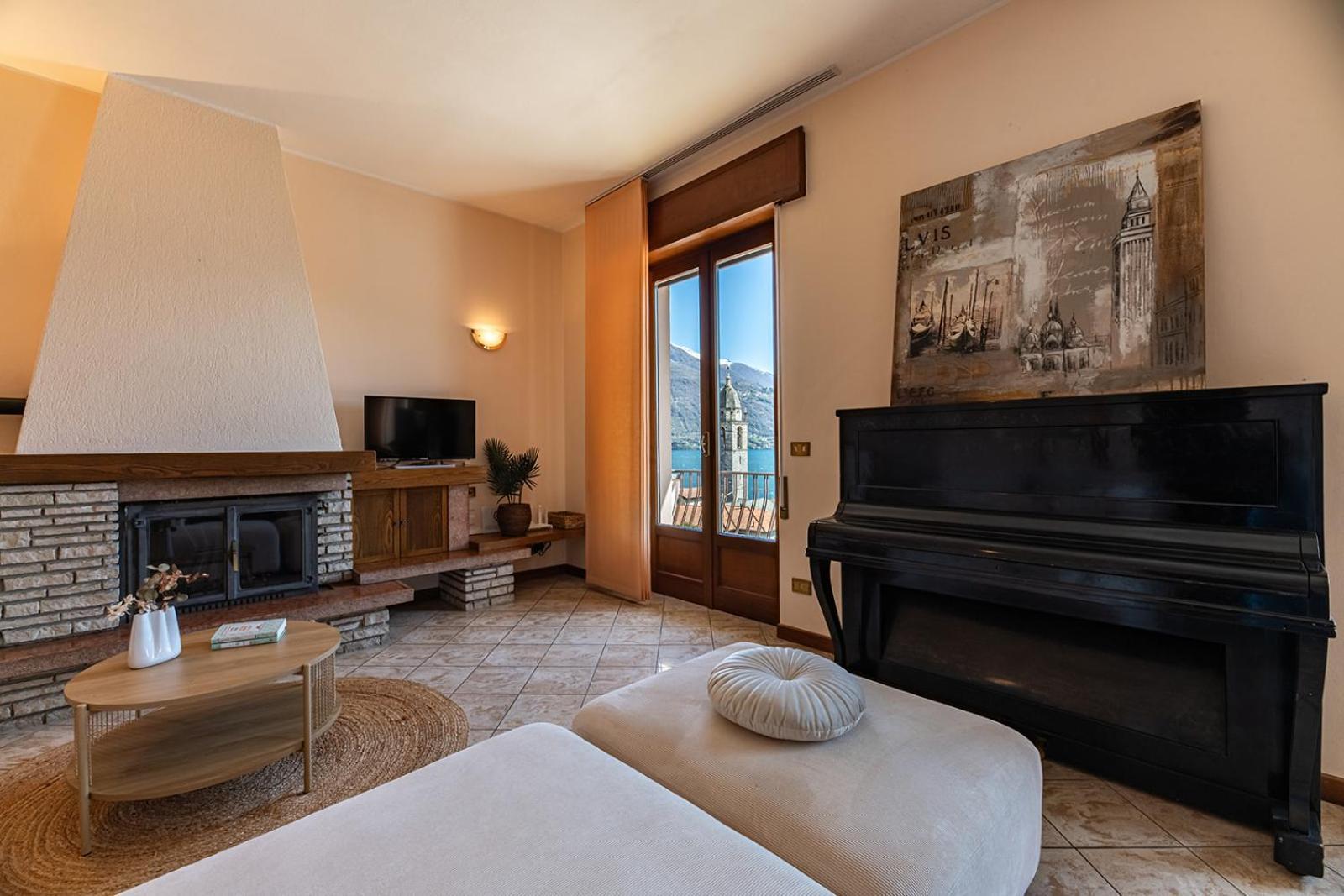 Appartamento Bellavista - Lake Como View - Near The Beach Cremia Exteriör bild
