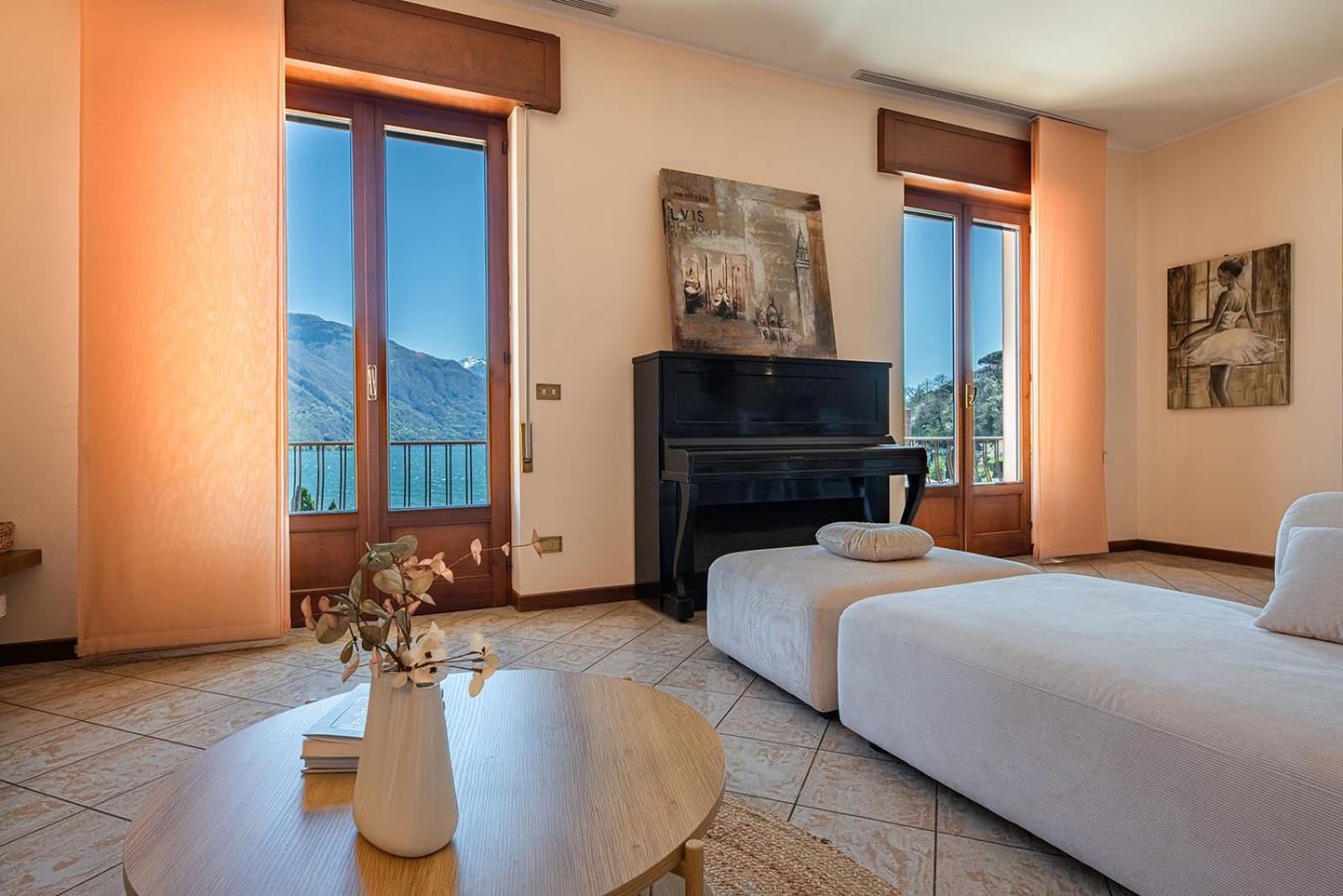 Appartamento Bellavista - Lake Como View - Near The Beach Cremia Exteriör bild